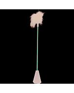 fouet en cuir avec des plumes