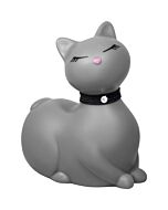 Gatito estimulador de viaje gris