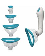 Bloom - Ventouse Clit & Nipple / Turquoise, Blanc