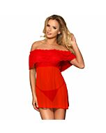 Subblime vestido corto + tanga rojo l/xl