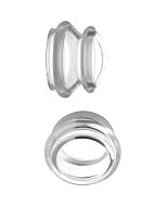 Poussoirs de stimulateur de tétine en silicone transparent de petite taille - transparent