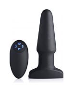 Plug anal gonflable en silicone avec vibrateur 10x