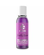 Fruité amour huile de massage effecteur de chaleur 50 ml framboise / pamplemousse rutabaga
