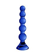 Stetch dildo de cristal azul