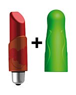 Joystick ladylile micro stimulateur avec des couvertures rouges et verts