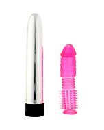 Kit vibrateur avec couvercle - rose