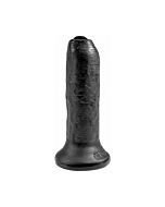 Uncut 16,5cm - pene realista con prepucio móvil - negro