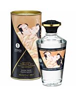 Shunga aceite masaje efecto calor sabor vanilla fetiche 100 ml