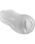 Boules profondes masturbateur Vagina 23 cm transparent