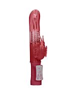 Vibrador rampante mariposa con rotación - rojo