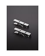 Pinzas para pezones de acero inox.