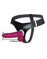 PASSIONATE HARNESS LILA REALISTICO 15CM