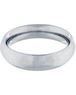 Bague en acier inoxydable - 50 mm - argent