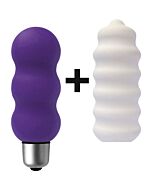 Joystick gyro micro stimulateur à manches violet / blanc