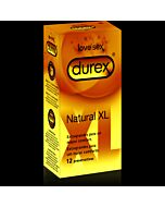 Préservatifs Naturels XL Durex 12 unités.