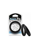 Pack Xact-fit: Anneaux en Silicone 20cm - Noir