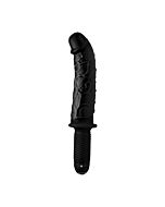 The curved dicktator 13  plug vibrador de silicona negro