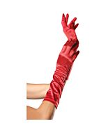 Leg avenue des gants de satin rouge