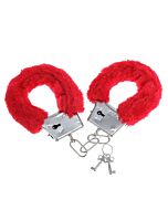 Menottes Peluche Rouge Séduction