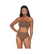 Ensemble microfibre opaque - caramel