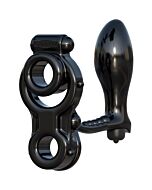 anneau pénien Ironman avec bouchon noir