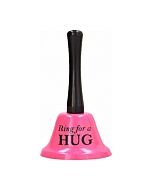 Ring for a hug - campana grande - rosa