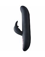Vibromasseur rabbit flexible Vibrador 10x - noir