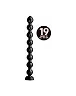 Beaded hose dildo 58x8cm - negro
