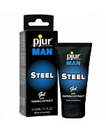 homme acier Pjur gel en tube 50ml