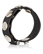 Bandoulière en cuir 5 fermoirs