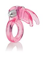 Triple clit flicker anillo vibrador rosa