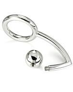 Metalhard ring cock ring avec intrus anal crochet 45mm
