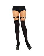 Jarretières cloutées - noir