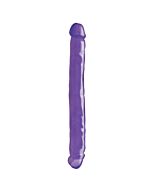 Basix à double gelée lilas pénis de 34 cm