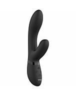 Kyra - Lapin point G silicone - noir