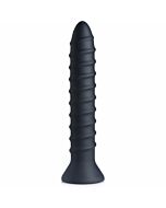 Vibrateurs spiralés en silicone - vis powe 10x noir