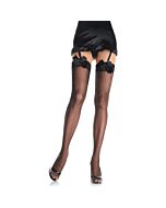 Leg avenue bas transparents avec cravate noire