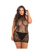 Robe courte en dentelle Reckless - Noir