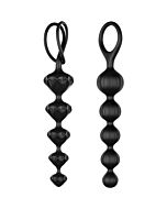 Satisfyer beads bolas anales silicona - negro