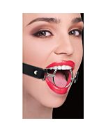 Bâillon en Cuir Noir XL