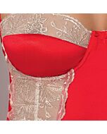 Passion loraine chemise & tanga rojo s/m
