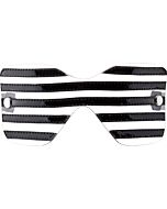 Bad romance translucide / masque noir avec coutures