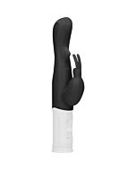 Vibrador rampante conejito con rotación - negro
