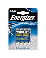 Piles Energizer Ultimate Lithium AAA 1,5V (Blister de 4)