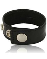 Sangle de Pénis en Cuir Ajustable - Dark Rider