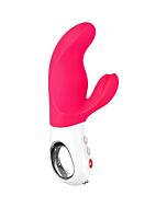 Vibromasseur Miss Bi Dual - Rose/Blanc
