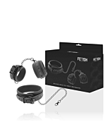 Collier et menottes Ensemble de bondage vegan