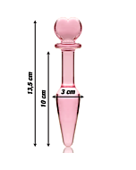 Plug Nébuleuse Rose 13,5 cm - Ibiza Glass