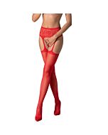 Bas noirs Passion Rouge