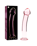 Dildo en Cristal Rosa Nebulosa: Dildo en Verre Rose Nébuleux